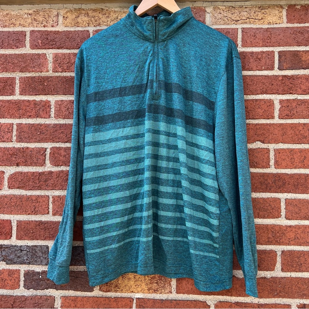 Grand Slam Performance Men's Green 1/4 Zip Jacket Pullover Golf Size Large